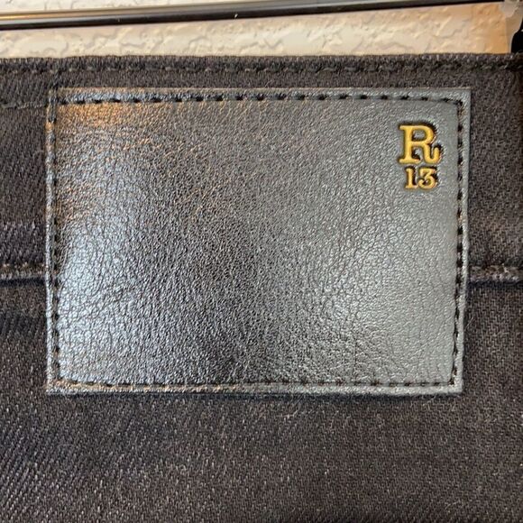 R13 Alison Skinny Stratford Black Size 25 - Picture 9 of 17